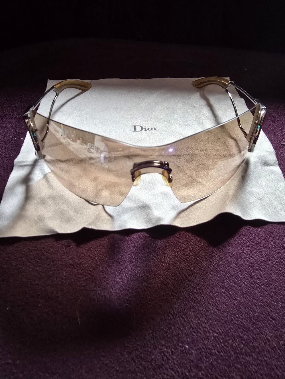 Vintage Y2K Dior Diorly 2 Shield Sunglasses Unisex